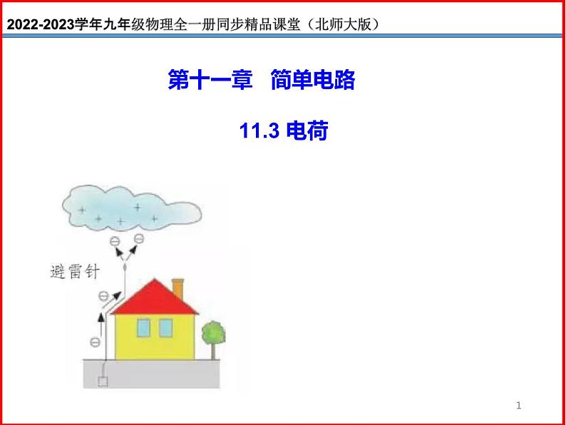 11.3电荷-北师大版九年级物理全一册同步备课课件（ppt）01