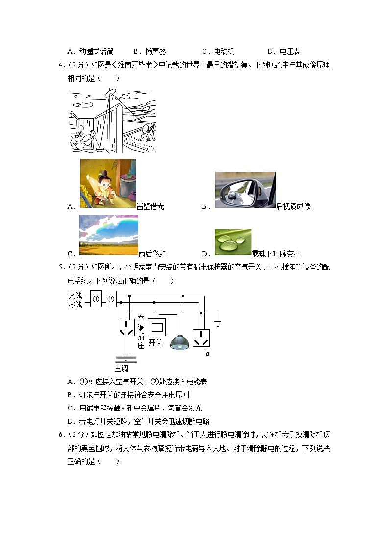 2023年辽宁省葫芦岛市连山区中考物理二模试卷02
