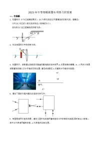 2023年中考物理画图专项练习附答案