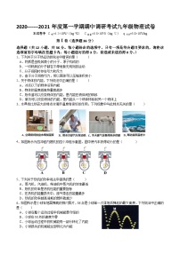 湖北省武汉市洪山区2020-2021学年九年级上学期期中调研考试物理试卷