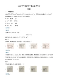 精品解析：2020年广东省中考物理试题（解析版）