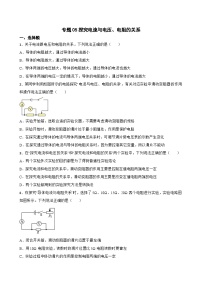 鲁教版 (五四制)九年级上册第一节 探究电流与电压、电阻的关系练习题