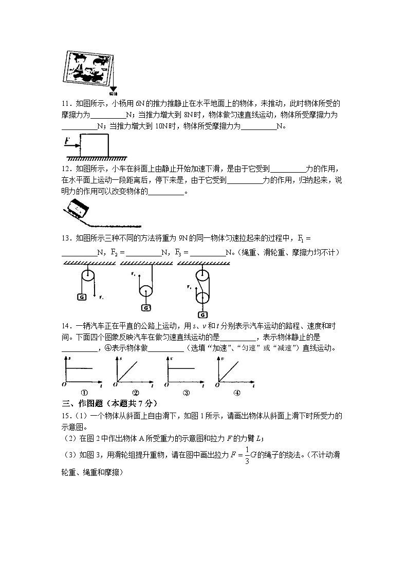 广东省茂名市崇文学校2022-2023学年八年级下学期期中物理试题(无答案)03