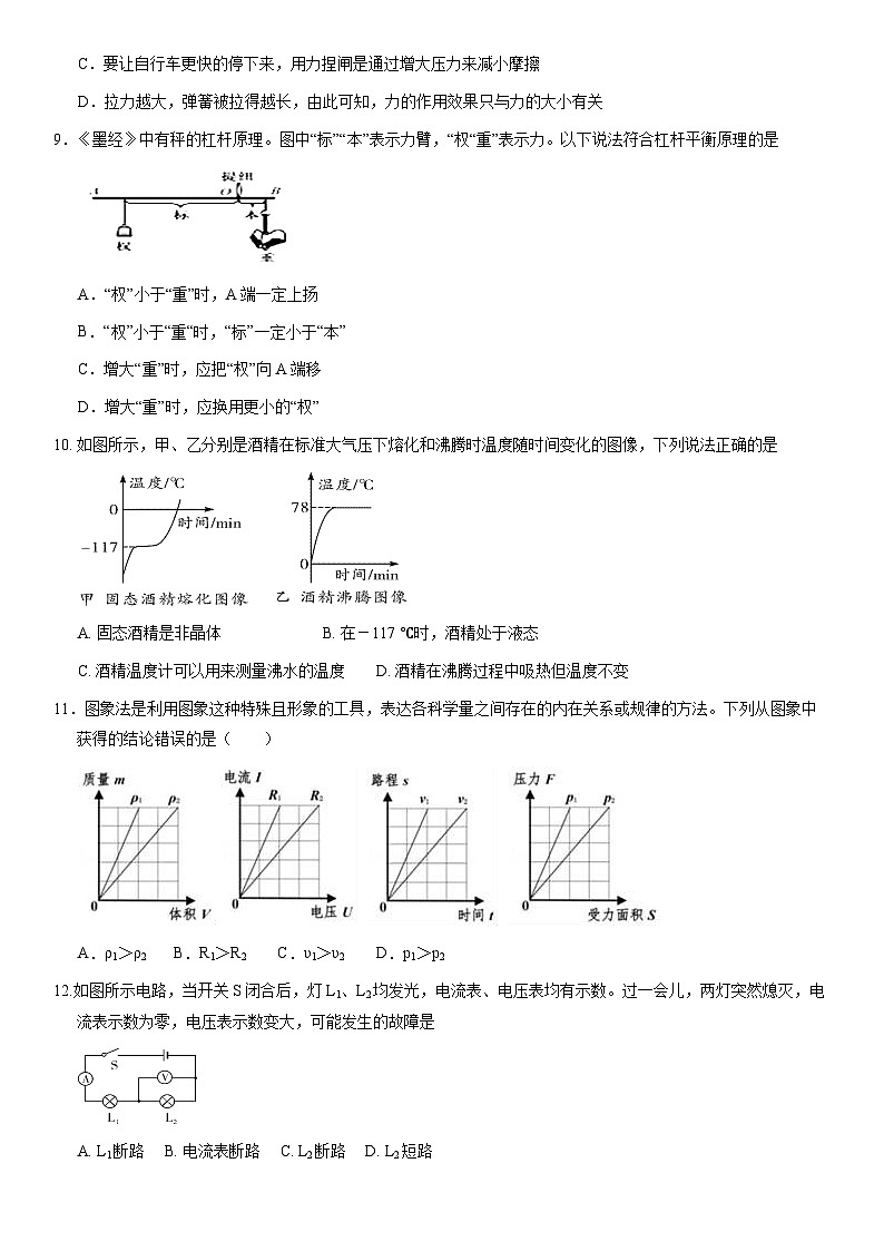 2021北京五十中初三模拟物理第2页