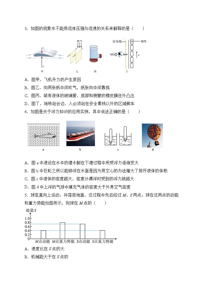 物理02卷（人教版八年级物理下册）-（考试版）A4第2页