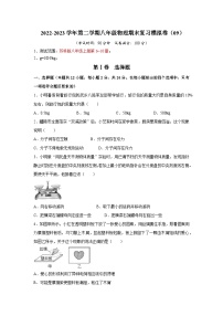 2022-2023学年第二学期八年级物理期末复习模拟卷（09）