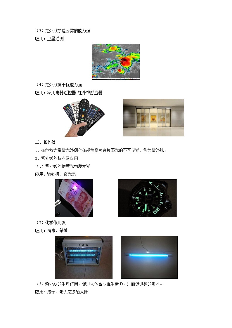 3.2 人眼看不见的光【知识梳理+易错】第2页