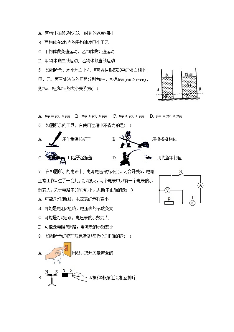 2023年内蒙古赤峰重点中学中考物理一模试卷-普通用卷02