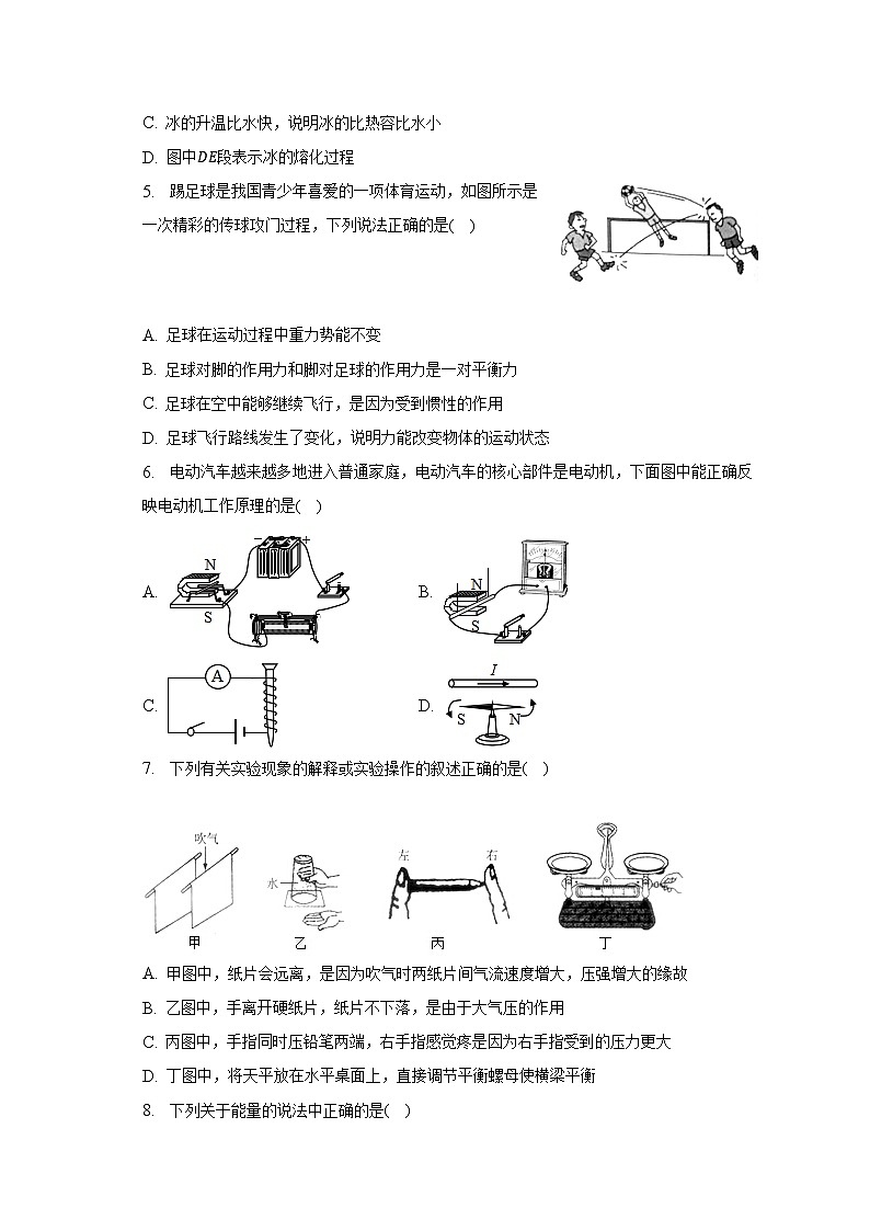 2023年湖南省衡阳市衡山县重点学校中考物理二模试卷-普通用卷02