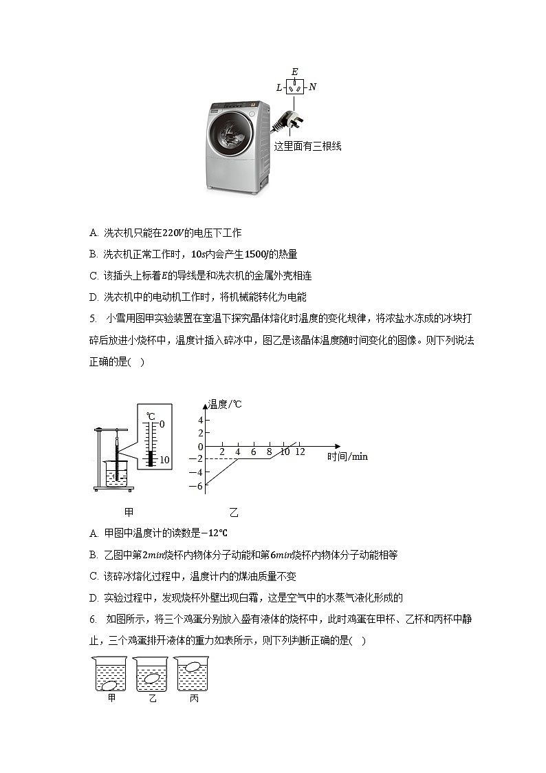 2023年广东省广州市越秀区重点中学中考物理二模试卷-普通用卷02