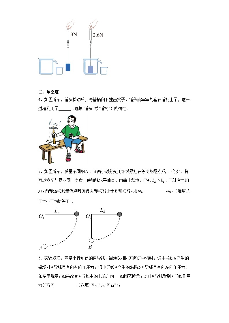 2021年安徽省滁州市南谯区中考物理二模试题（含解析）02