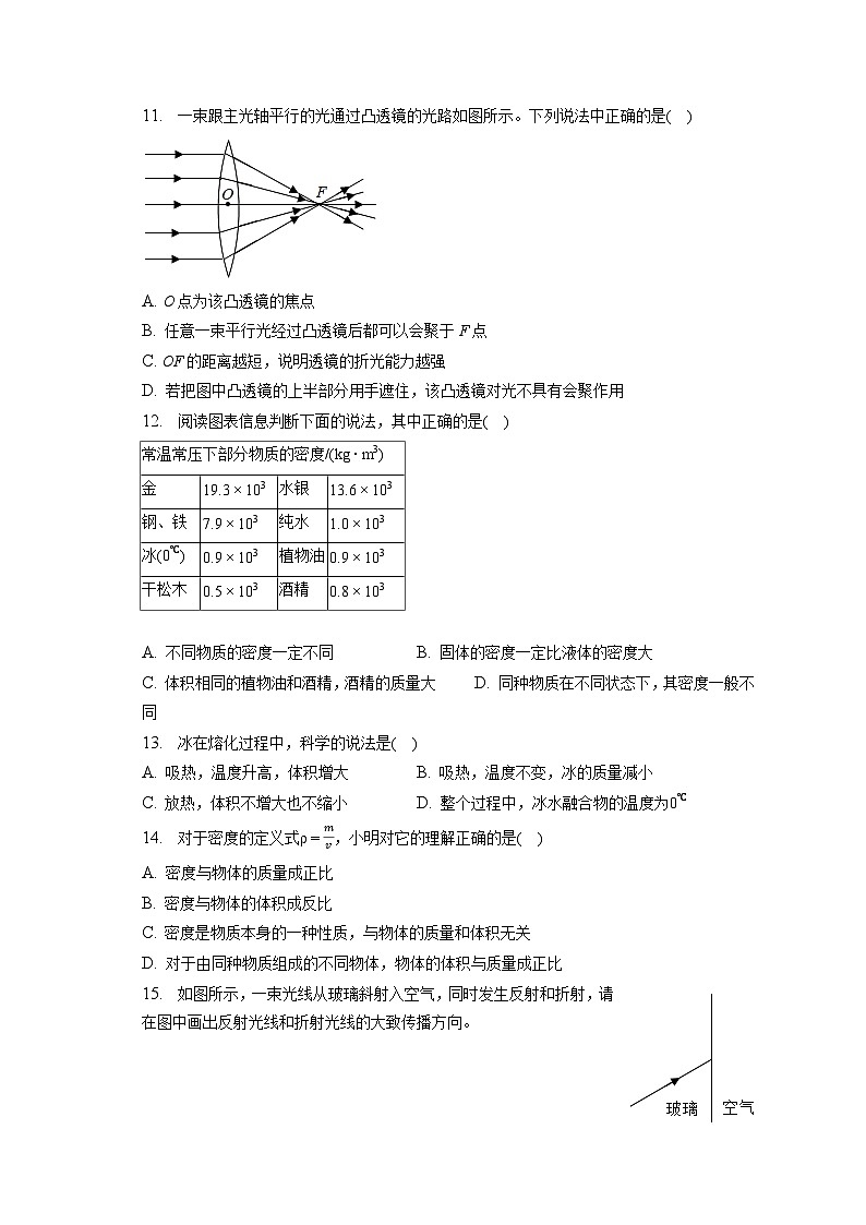 2022-2023学年河南省商丘市柘城县八年级（上）期末物理试卷（含解析）第3页