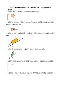 2023年人教版初中物理八年级下册重难点专题：力学作图附答案