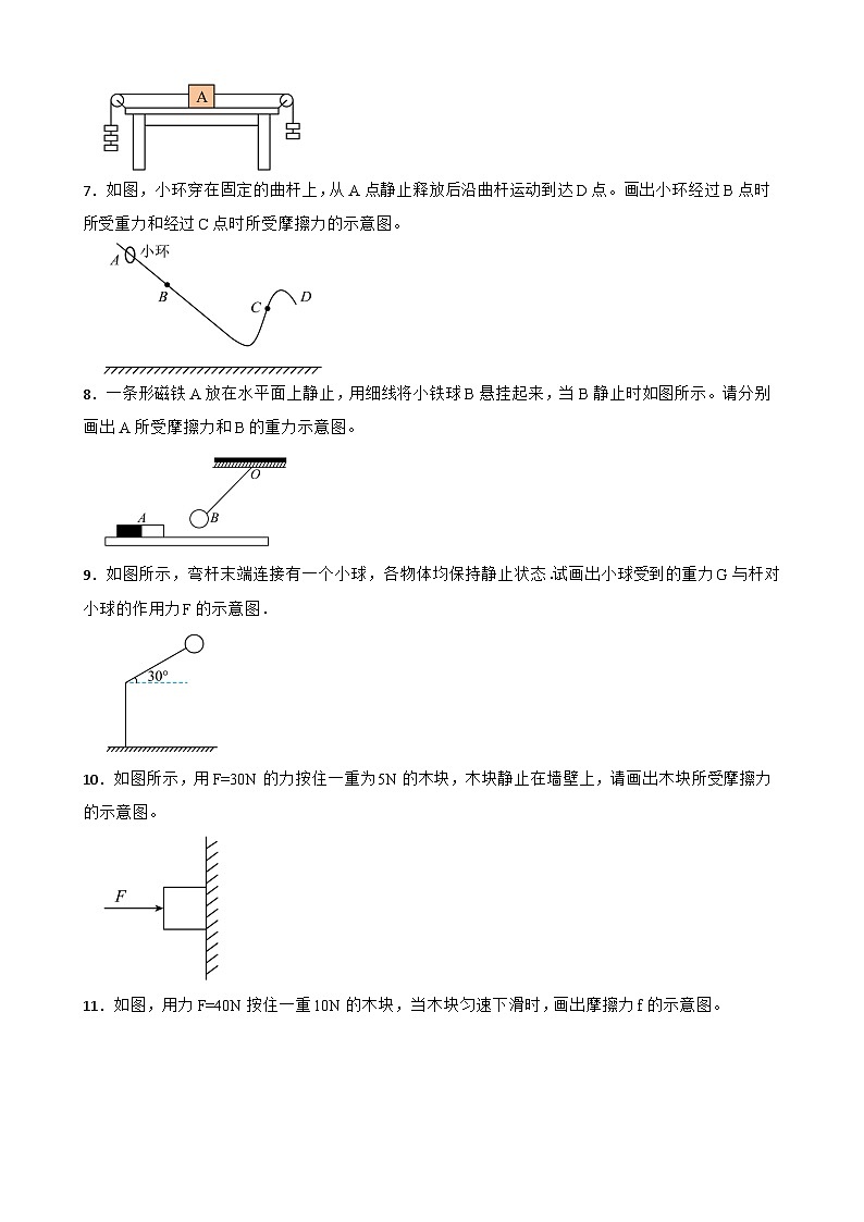 2023年人教版初中物理八年级下册重难点专题：力学作图附答案第2页