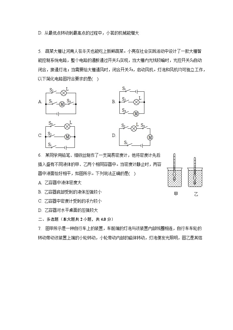 2023年河南省洛阳市宜阳县中考物理三模试卷02