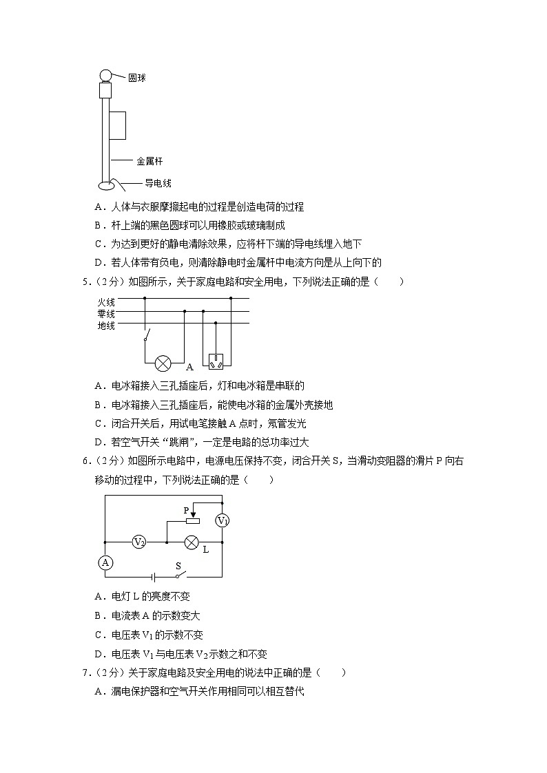 2023年辽宁省抚顺市清原县中考物理三模试卷第2页
