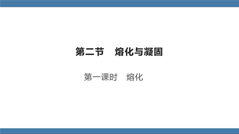 沪科版九年级物理全一册课件 第十二章 第二节 熔化与凝固 第一课时第1页