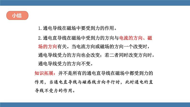 沪科版九年级物理全一册课件 第十七章 第三节 科学探究：电动机为什么会转动07