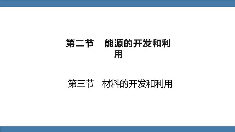 沪科版九年级物理全一册课件 第二十章  第二节 能源的开发和利用  第三节 材料的开发和利用第1页