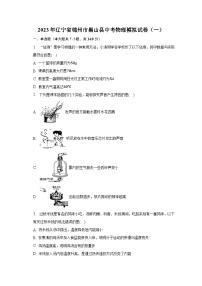 2023年辽宁省锦州市黑山县中考物理模拟试卷（一）（含解析）