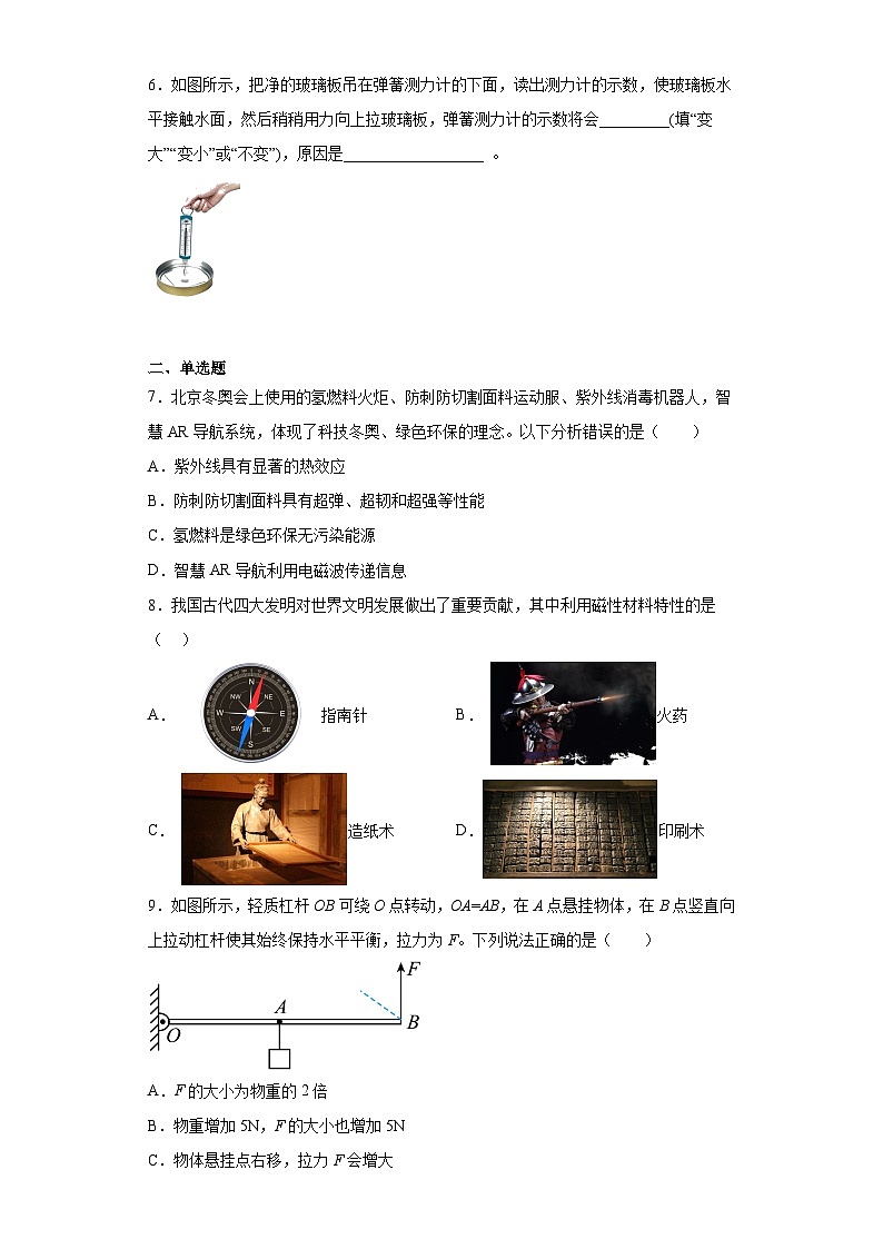 2023年河南省信阳市罗山县青山镇中学中考三模物理试题（含解析）第2页