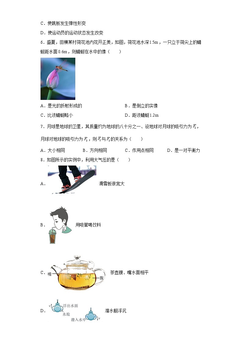 2023年山东省青岛市即墨区中考一模物理试题（含解析）02