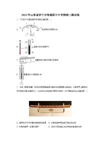 2023年山东省济宁市邹城四中中考物理三模试卷（含解析）