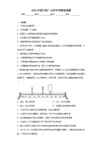 2023年四川省广元市中考物理试题(含答案)