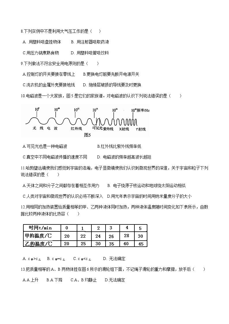 2014年河南省中考物理试卷及答案02