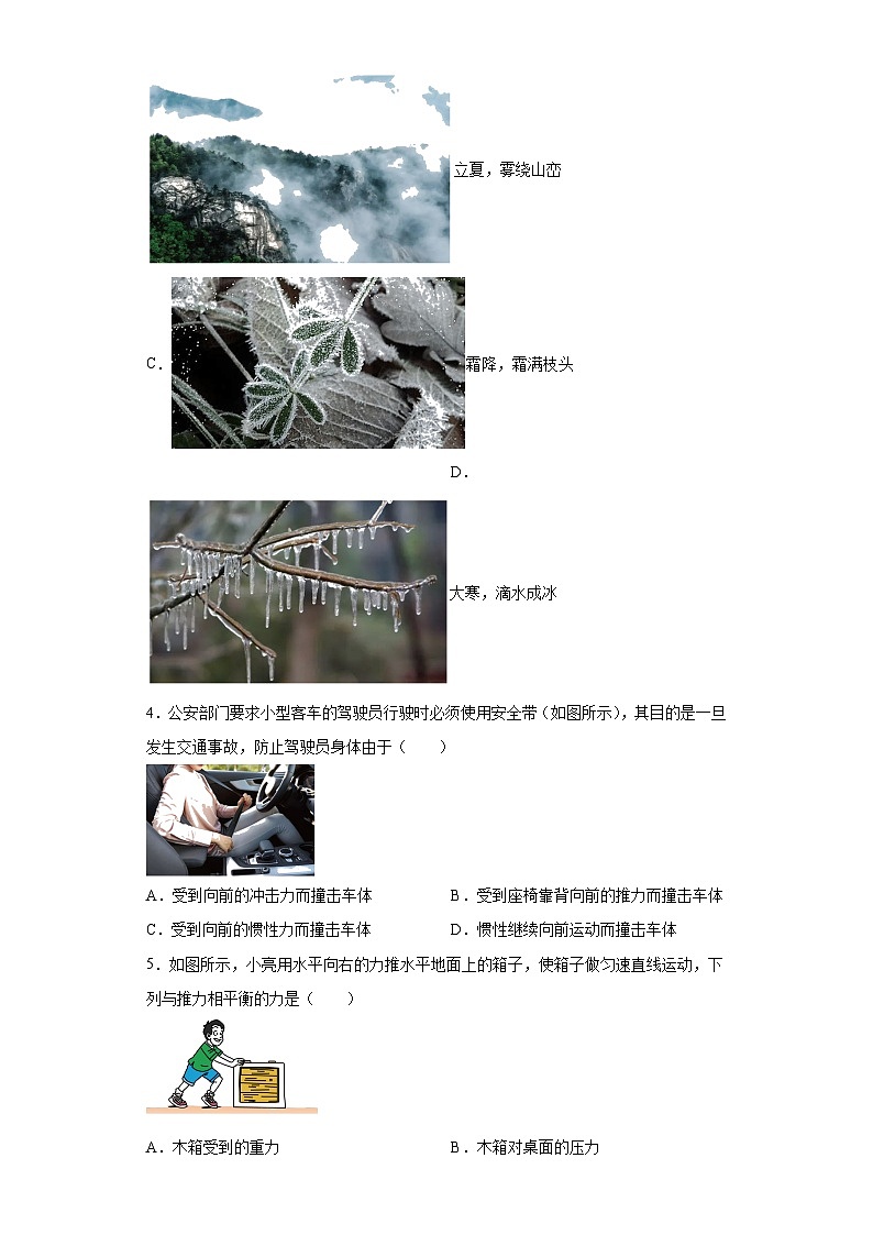 2023年天津市滨海新区中考一模（九年级学业质量调查）物理试题（含解析）02