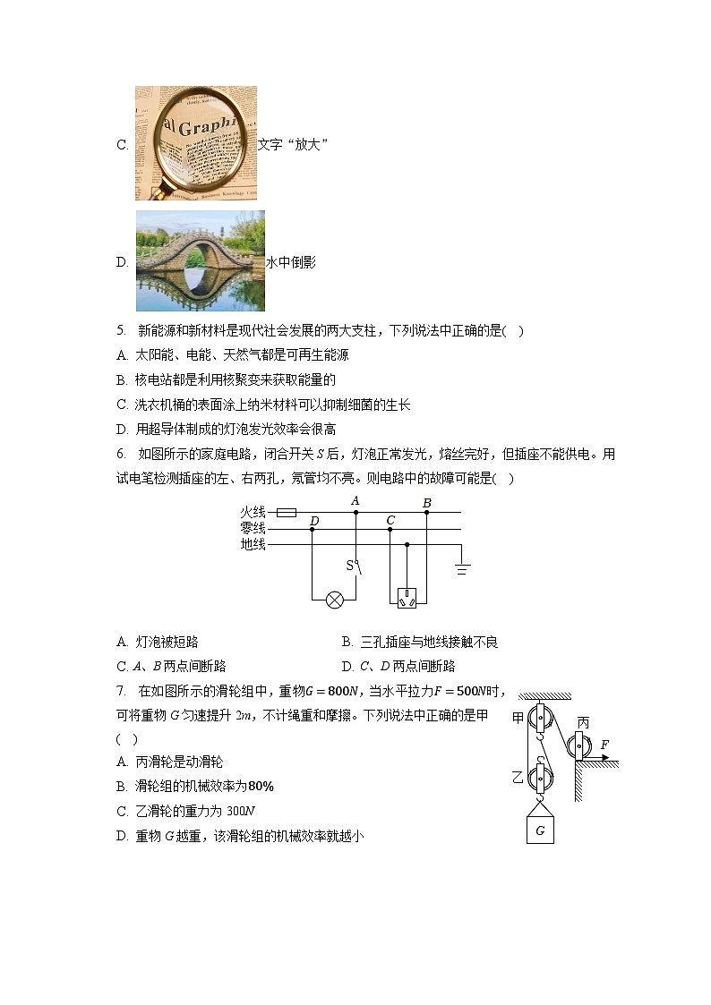 2023年辽宁省锦州市中考物理一模试卷02