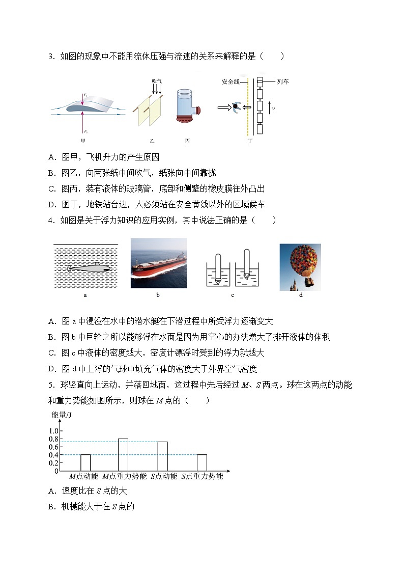 物理02卷（人教版八年级物理下册）-（考试版）A4第2页