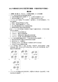 2022年湖南省长沙市开福区青竹湖湘一外国语学校中考物理一模试卷