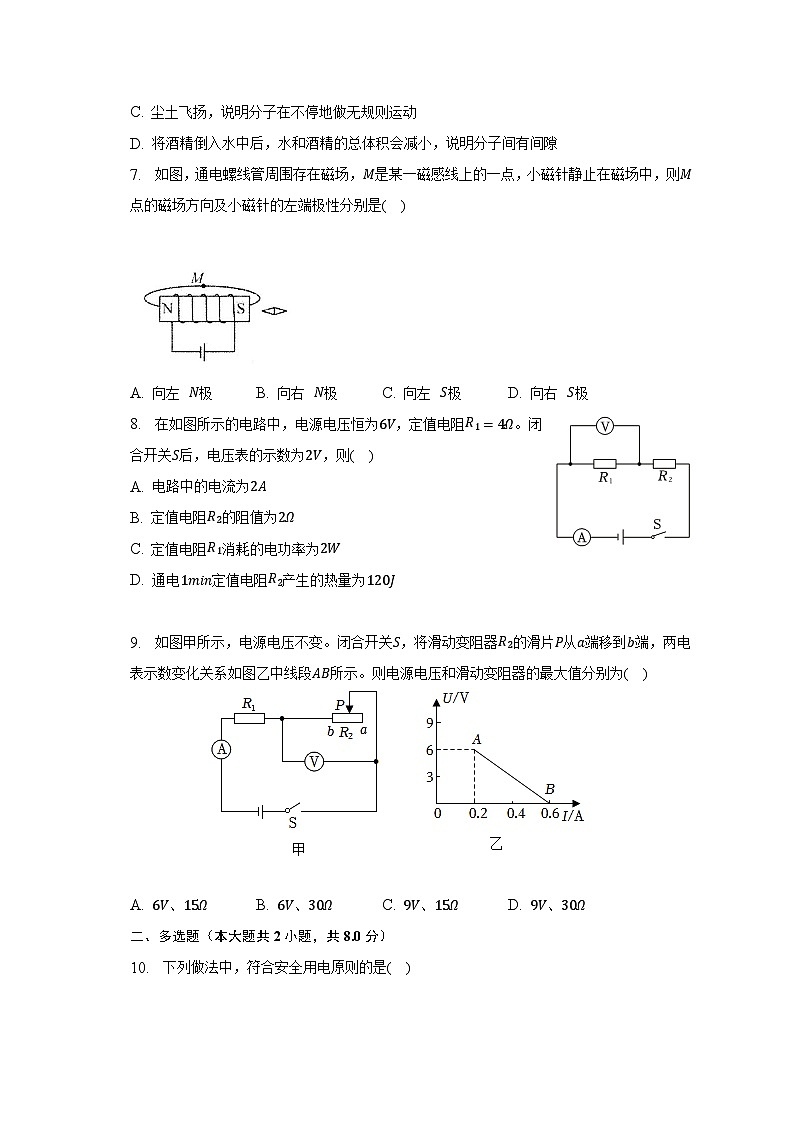2023年河北省保定市高阳县三利学校中考物理质检试卷（含解析）第2页