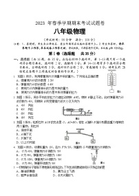 广西壮族自治区河池市宜州区2022-2023学年八年级下学期6月期末物理试题