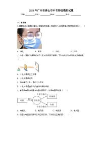 2023年广东省佛山市中考物理模拟试题（含解析）