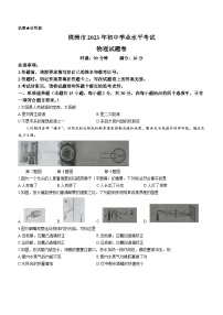 2023年湖南省株洲市中考物理试题(WORLD版 无答案)