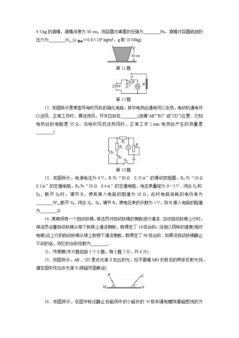 中考物理模拟试卷第3页