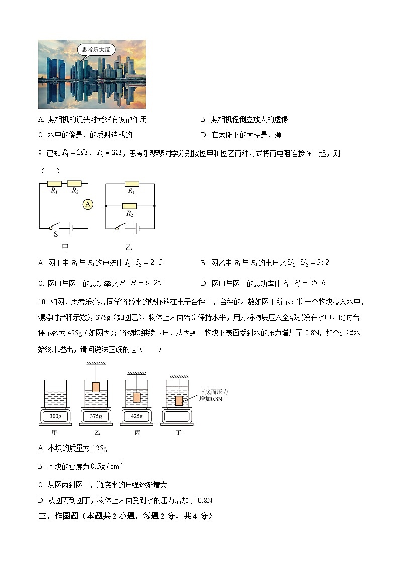 2023年广东省深圳市中考物理试题03