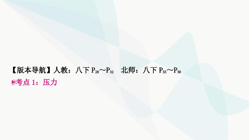 人教版中考物理复习第9讲压强第1课时固体压强教学课件03