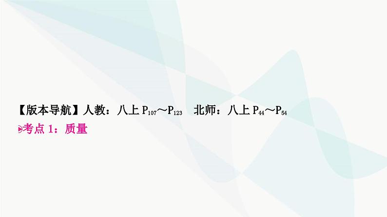 人教版中考物理复习第7讲质量与密度教学课件第3页