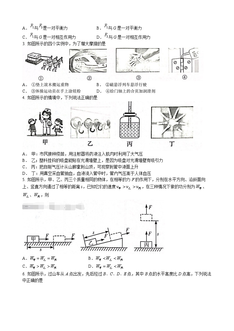 广东省深圳市宝安区2022-2023学年八年级下学期期末物理试题（含答案）第2页