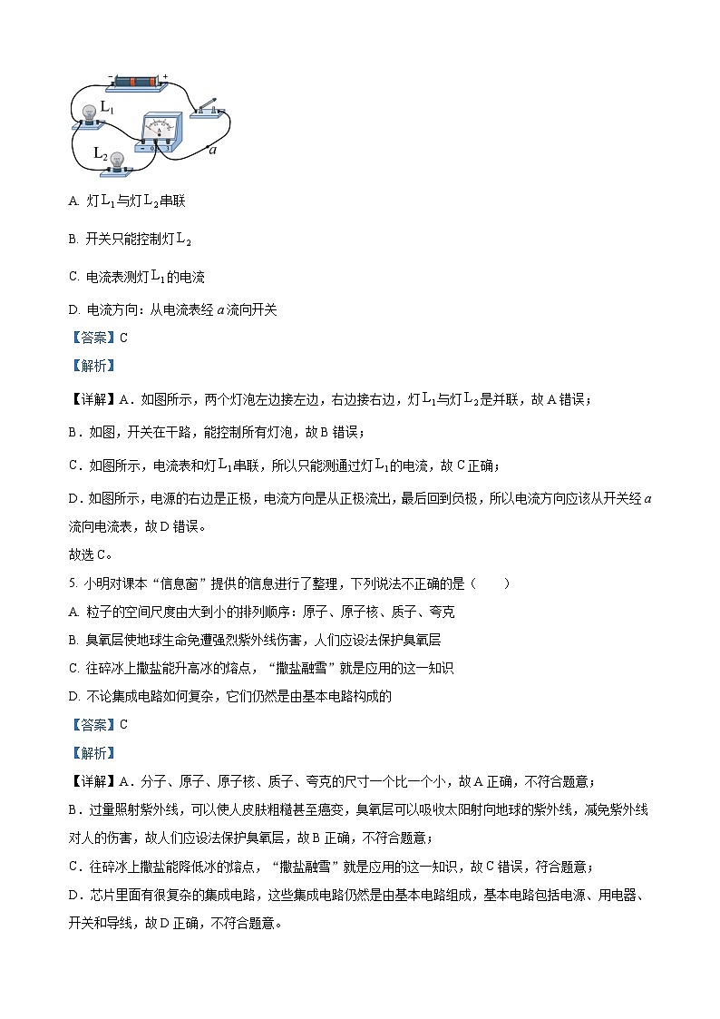 2023年山东省济宁市中考物理试题（解析版）03