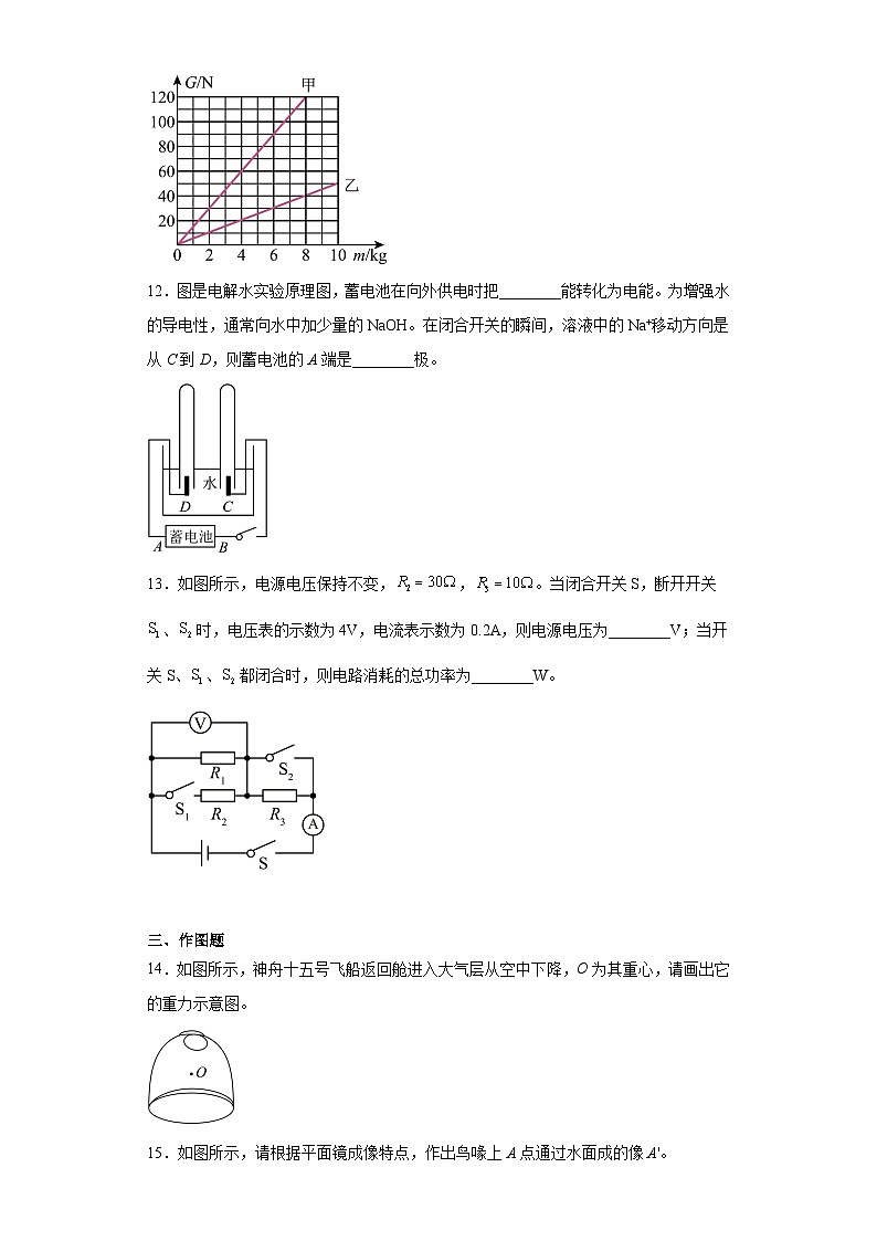 2023年内蒙古赤峰市中考理综物理试题（含解析）03