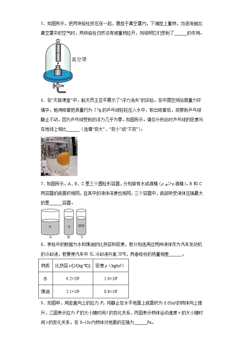 2023年安徽省合肥市庐阳区中考二模物理试题（含答案）第2页