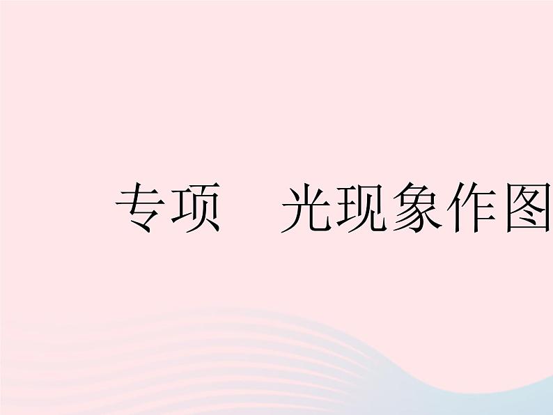 2023八年级物理上册第三章光现象专项光现象作图作业课件新版苏科版第1页