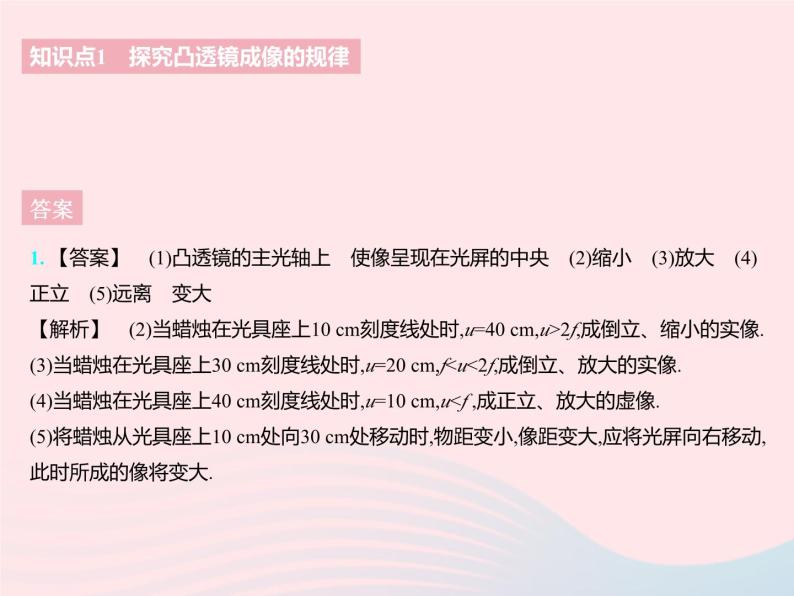 2023八年级物理上册第四章光的折射透镜三凸透镜成像的规律课时1探究凸透镜成像的规律作业课件新版苏科版04