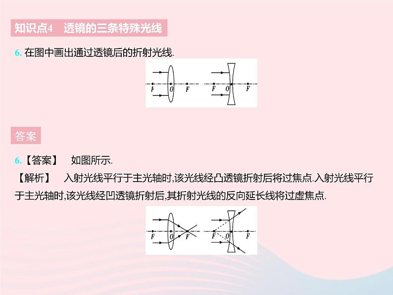 2023八年级物理上册第四章光的折射透镜二透镜作业课件新版苏科版第8页