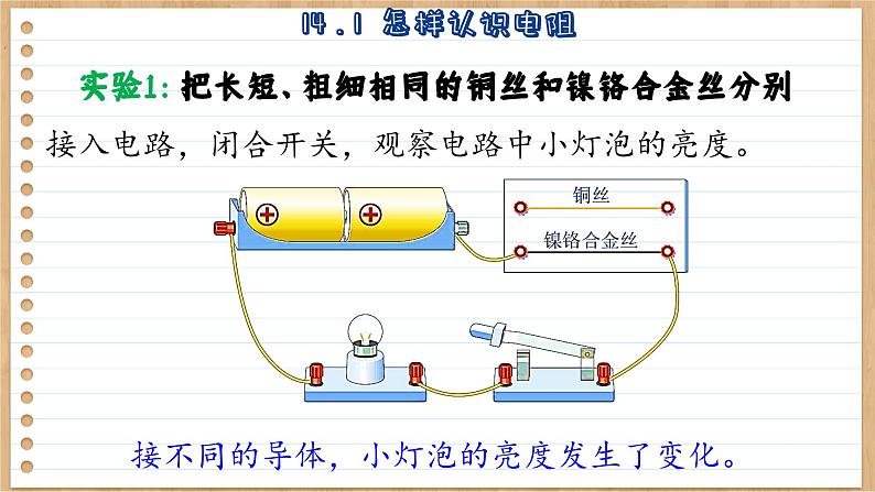 粤沪版物理九上14.1  怎样认识电阻 （课件PPT）第7页