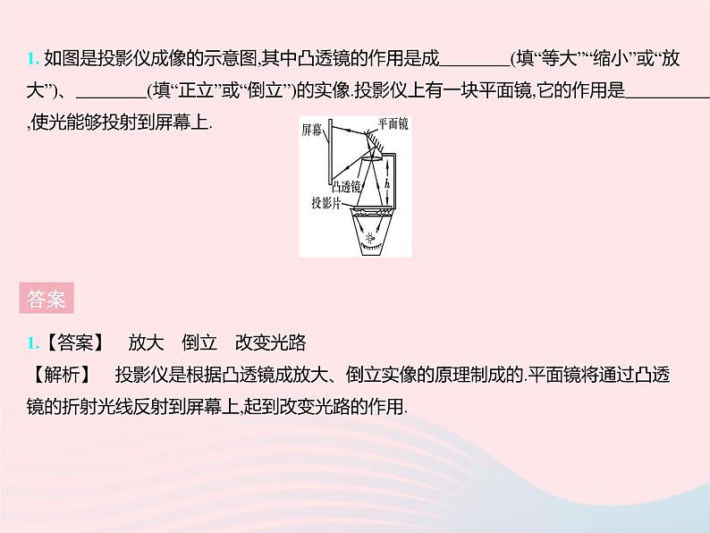 2023八年级物理上册第四章光的折射透镜三凸透镜成像的规律课时2凸透镜成像规律的应用作业课件新版苏科版03